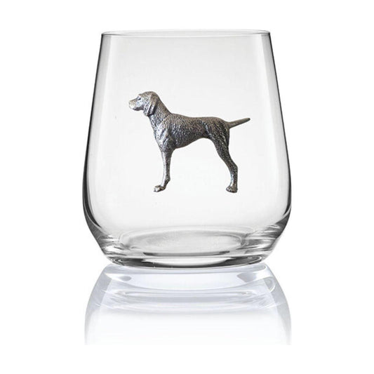 Menagerie Pointer Stemless Wine and Glass